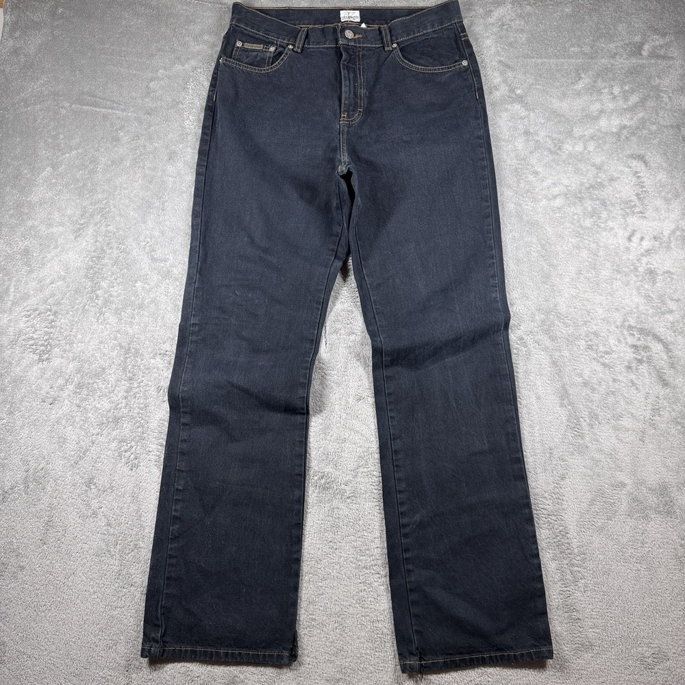 Calvin Klein Jeans‎ Women's 10 Dark Indigo Bootcut Denim Mid Rise 100% Cotton